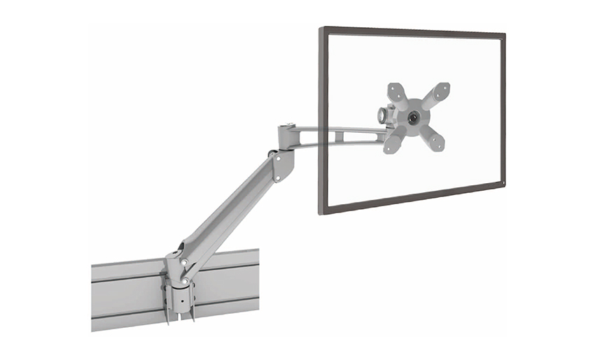 Braccio per monitor LCD singolo con molla a gas completamente